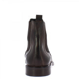 Classic men's handmade ankle boots in brown leather